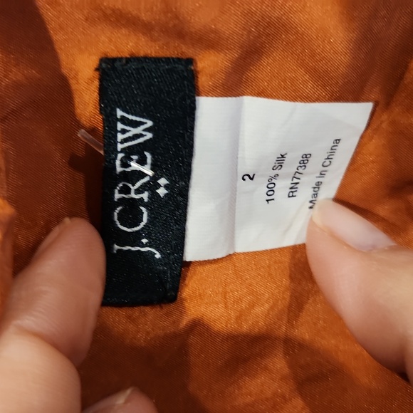 J. Crew‎ Factory 100% Silk Sleeveless Ruffle Blouse Size 2 - Picture 5 of 6